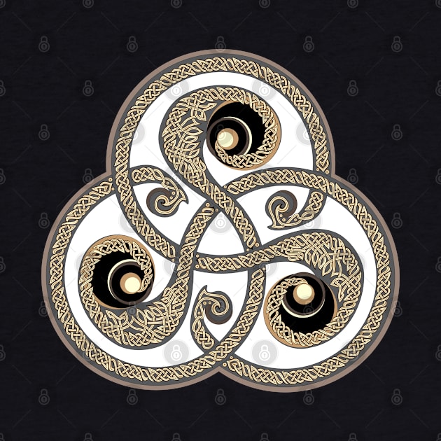 Beautiful ancient triskelion by Artist Natalja Cernecka